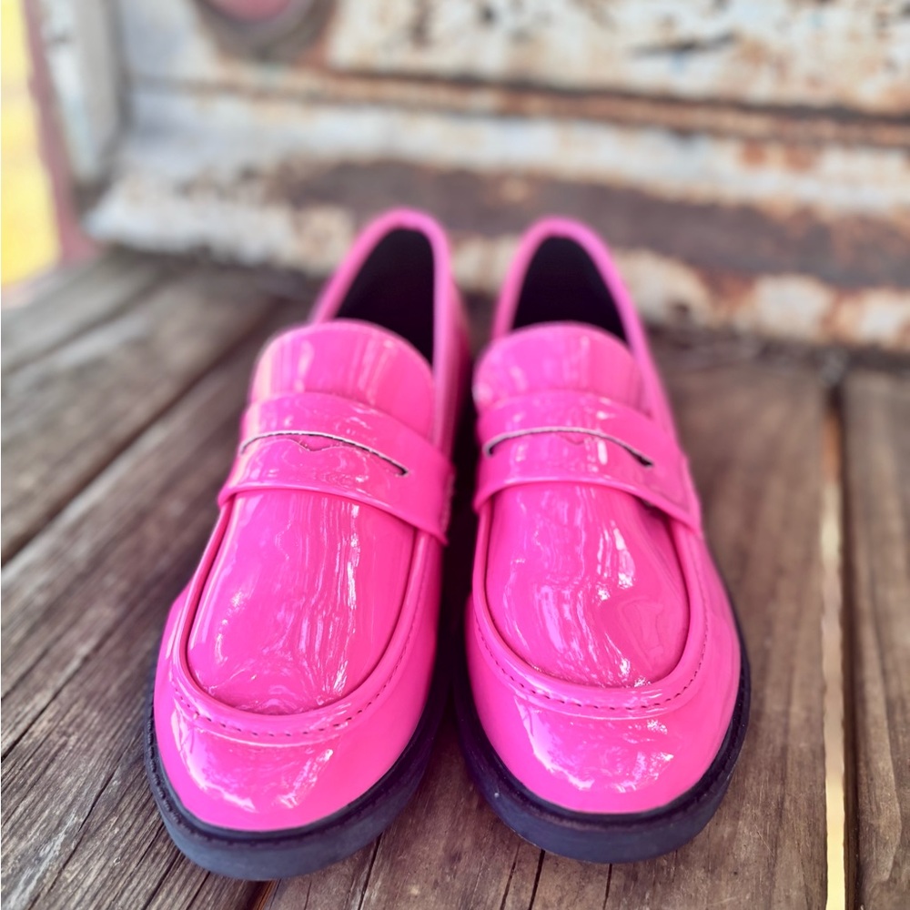 & Other Stories Shiny Pink Loafers